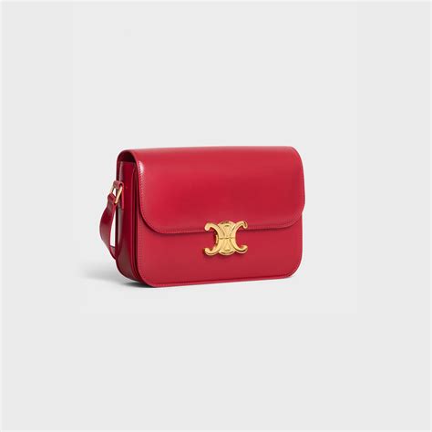 celine red envelope|WOMEN'S LUXURY RED TRIOMPHE HANDBAG .